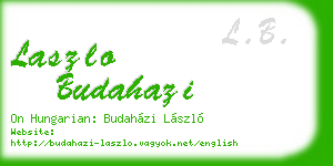 laszlo budahazi business card